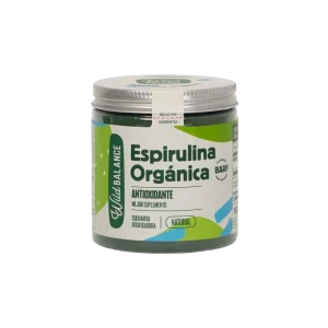 Espirulina Orgánica Wild Balance 100g para perros y gatos. Refuerza defensas, energía y salud digestiva y cutánea.