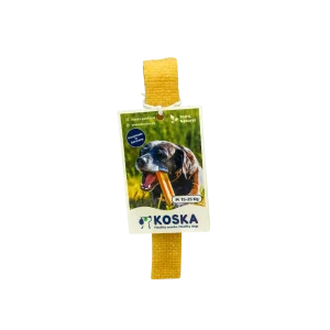 Barra de queso duro Koska M para perros medianos, snack natural con leche de yak, bajo en grasa. Mejora la salud dental.